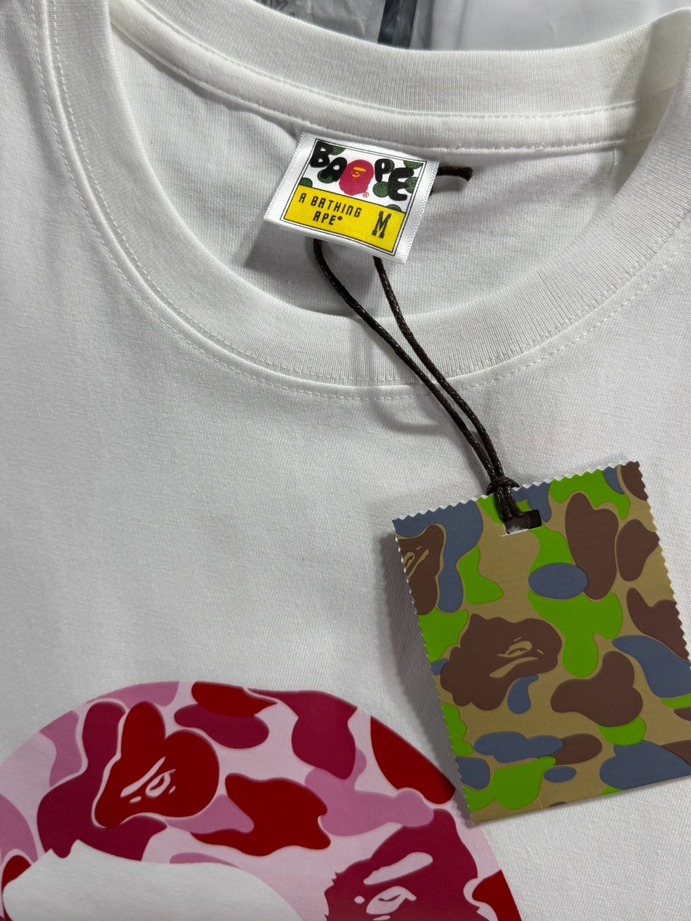 BAPE ABC Camo By Bathing Ape T-shirt ‘White’ - Picture 6 of 8